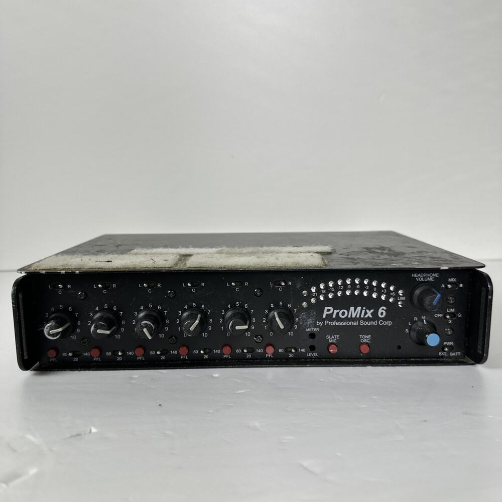 PSC DV PROMIX 6‎ Portable 6 Channel Production/ENG Mixer without power adapter